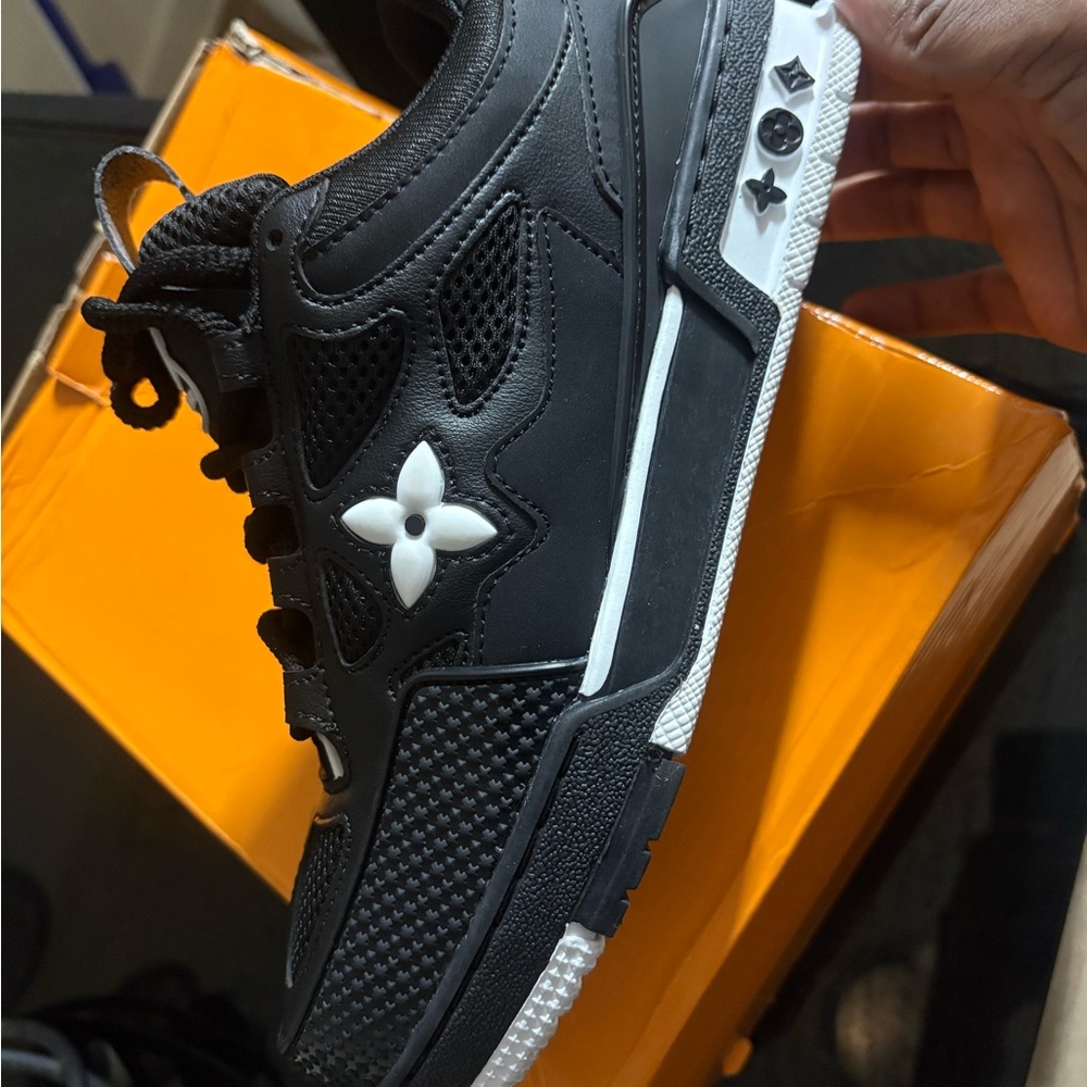 Louis Vuitton Black and White Sneakers